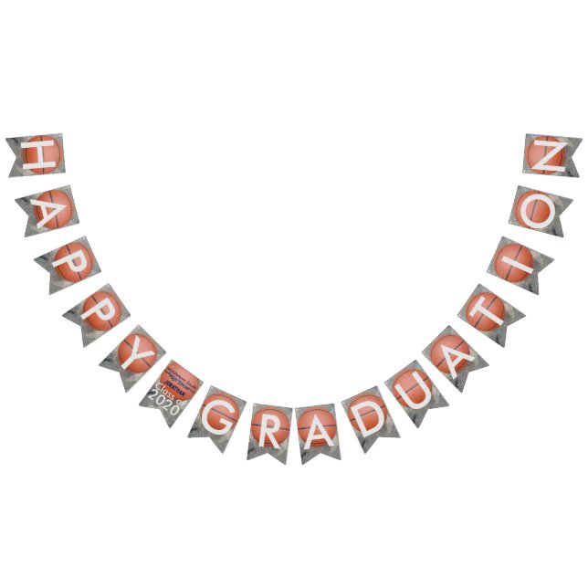 Banderines Banner de Bunting Blue de baloncesto de grado feli (Todo)