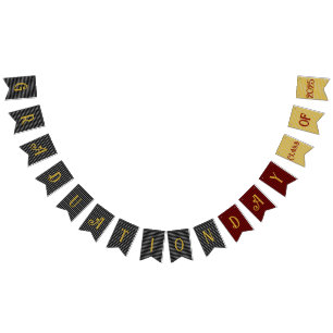 Banderines Banner de Bunting Day 2025 de Graduación - Clase d