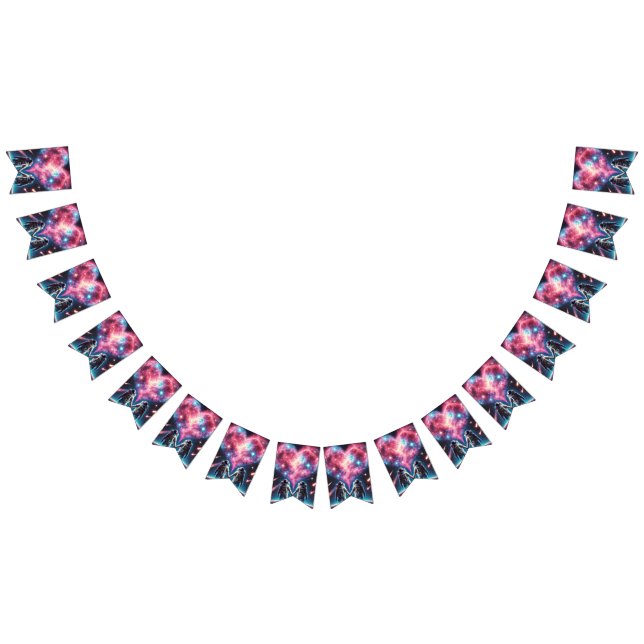 Banderines Banner de Bunting de Astronauta Galaxy (Todo)