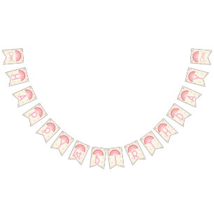 Banderines Banner de Bunting de cumpleaños con arco iris
