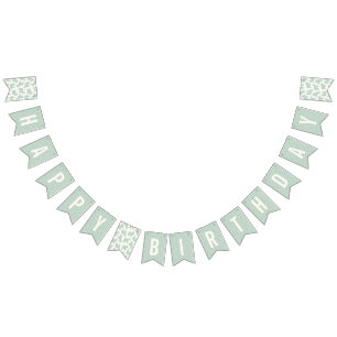 Banderines Banner de Bunting de cumpleaños de Cocina Animal -