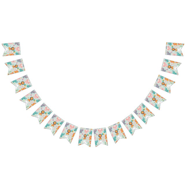 Banderines Banner de Bunting de desfile de animales (Todo)