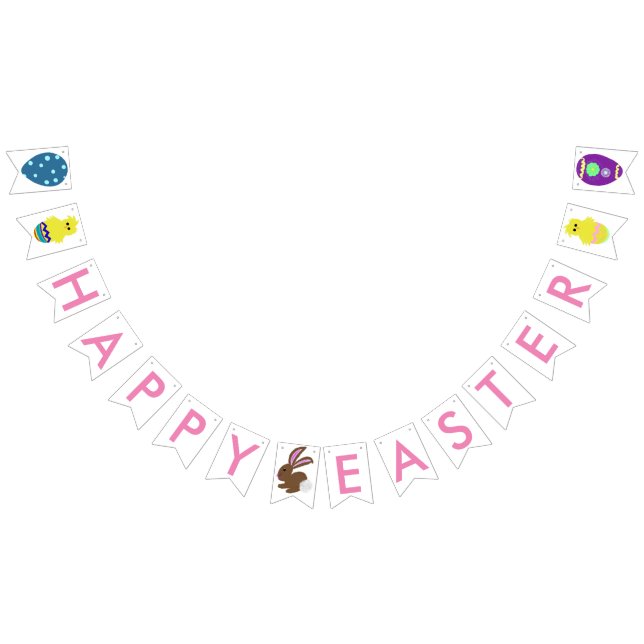 Banderines Banner de Bunting de Easter Bunny Chick Eggs (Todo)