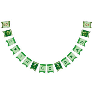 Banderines Banner de bunting de Erin Go Brah