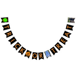 Banderines Banner de Bunting de Halloween con trucos o trucos