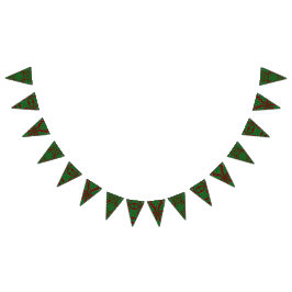 Banderines Banner de Bunting de Holiday Pines Garnet Triangle