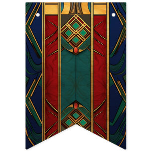 Banderines Banner de Bunting de Patter Tradicional Africana