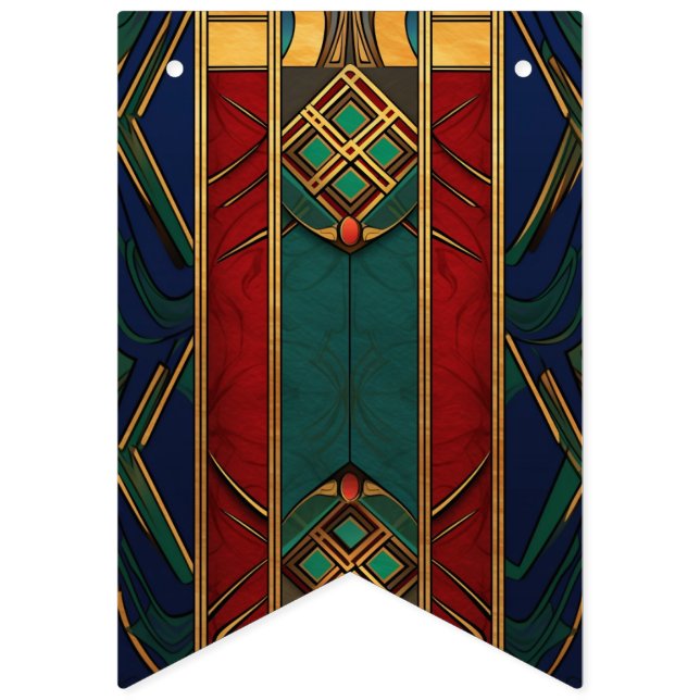 Banderines Banner de Bunting de Patter Tradicional Africana (Primera bandera)