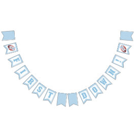 Banderines Banner de Bunting de primer cumpleaños para el fút