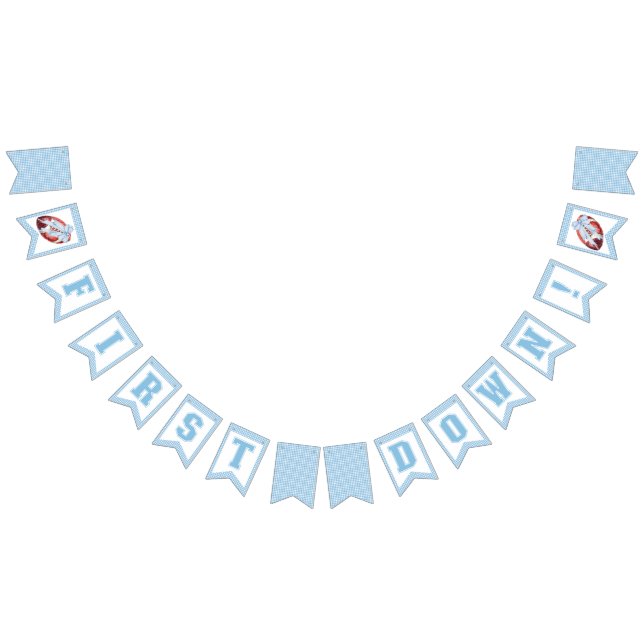 Banderines Banner de Bunting de primer cumpleaños para el fút (Todo)