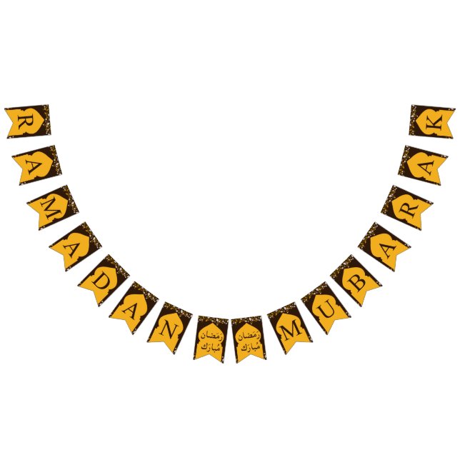 Banderines Banner de bunting de RAMADAN MUBARAK (Todo)