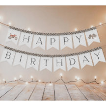 Banner de Bunting de Red Dirt Bike