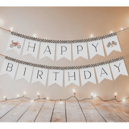 Banderines Banner de Bunting de Red Dirt Bike