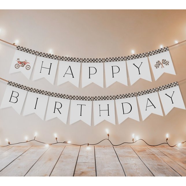 Banderines Banner de Bunting de Red Dirt Bike (Subido por el creador)