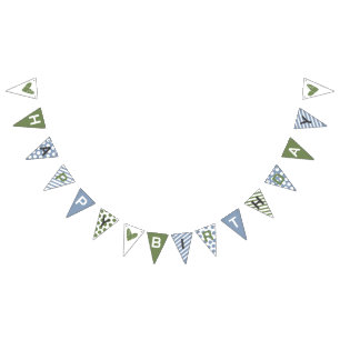 Banderines Banner de Bunting de Shy Guy Happy Birthday