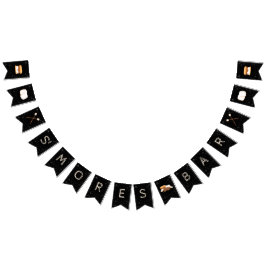 Banderines Banner de Bunting de S'mores Bar