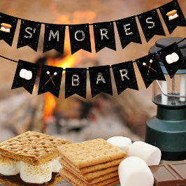 Banderines Banner de Bunting de S'mores Bar
