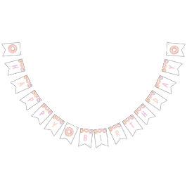 Banderines Banner de Bunting del Fiesta de cumpleaños de Donu