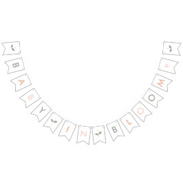 Banderines Banner de Bunting en Baby Shower para bebé en Bloo