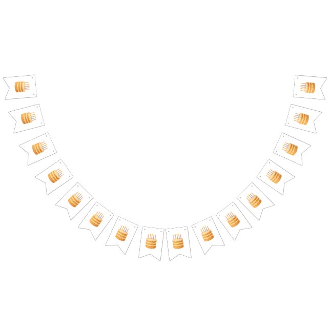 Banderines Banner de Bunting fiesta con una foto de un cumple (Todo)