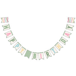Banderines Banner de Bunting Fiesta de Camping de chicas