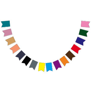 Banderines Banner de Bunting Fiesta Swallowtail multicolor