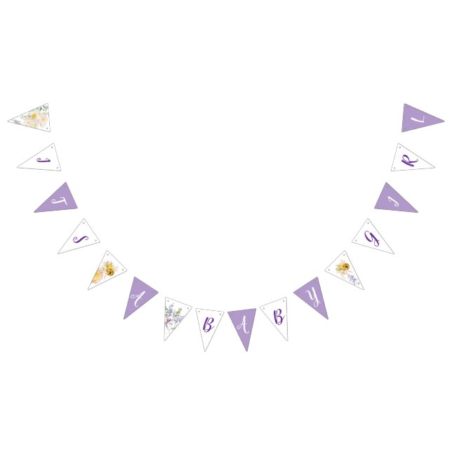 Banderines Banner de Bunting Floral Bee (Todo)