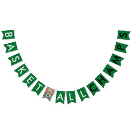 Banderines Banner de Bunting Green Champs