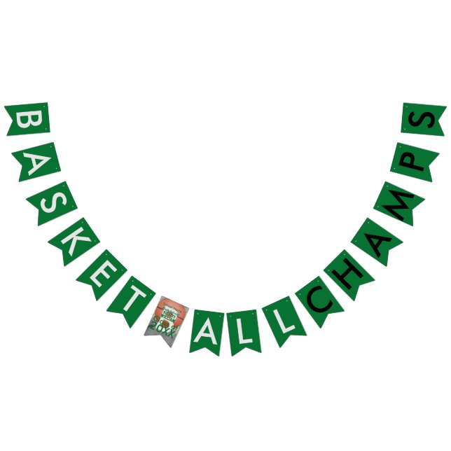 Banderines Banner de Bunting Green Champs (Todo)