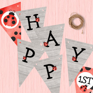 Banderines Banner de Bunting Happy Birthday