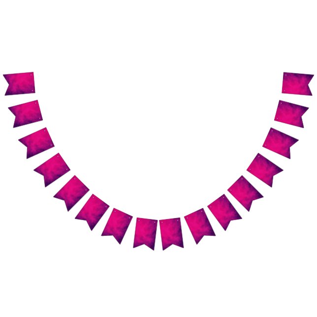 Banderines Banner de Bunting Magenta Purple Fiesta - Personal (Todo)