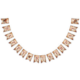 Banderines Banner de Bunting para animales de Woodland de oto