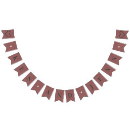 Banderines Banner de Bunting Personalizado - Boda de champagn