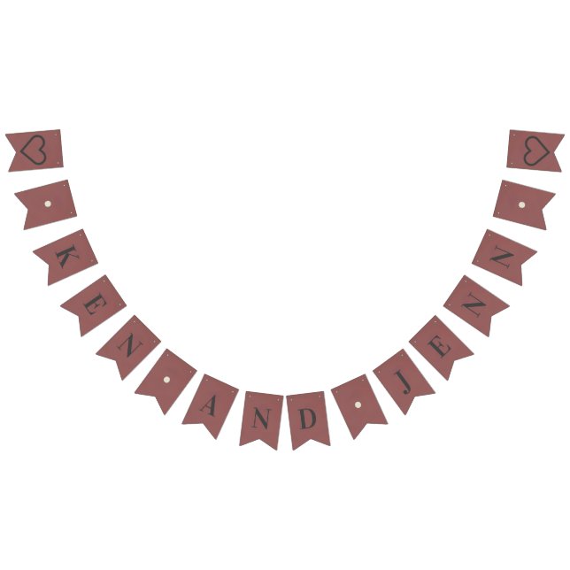 Banderines Banner de Bunting Personalizado - Boda de champagn (Todo)