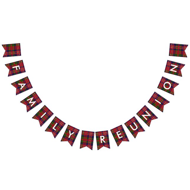 Banderines Banner de Bunting Personalizado Plaid de MacPherso (Todo)