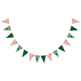 Banderines Banner de Bunting Triangle Hodgepodge de vacacione