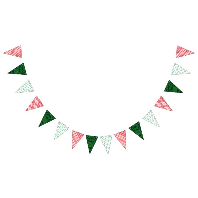Banderines Banner de Bunting Triangle Hodgepodge de vacacione (Todo)