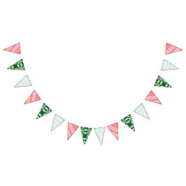 Banderines Banner de Bunting Triangle Hodgepodge de vacacione