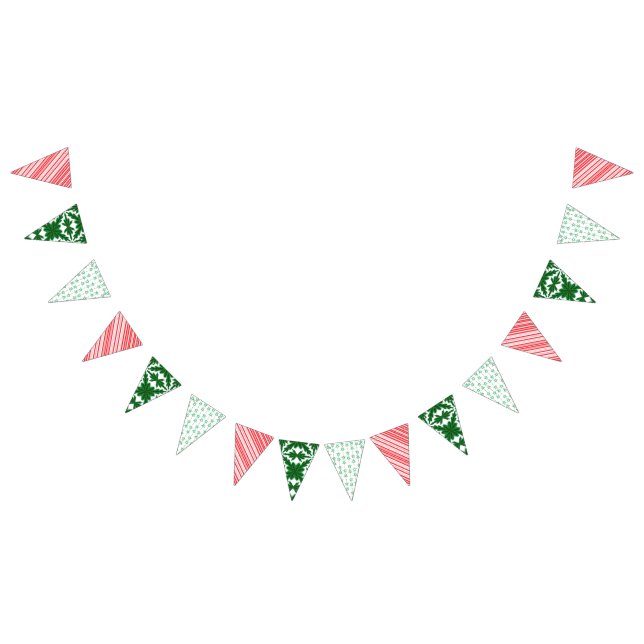 Banderines Banner de Bunting Triangle Hodgepodge de vacacione (Todo)