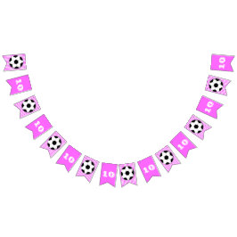 Banderines Banner de cumpleaños chicas de fiesta rosa tema