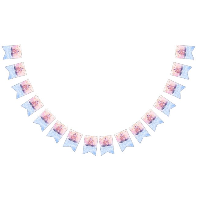 BANDERINES BANNER DE CUMPLEAÑOS DE PRINCESA PARA CHICAS,BANDE (Todo)