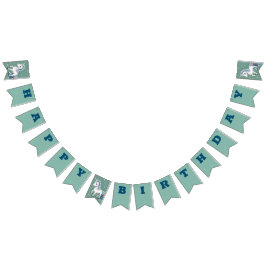 Banderines Banner de cumpleaños feliz