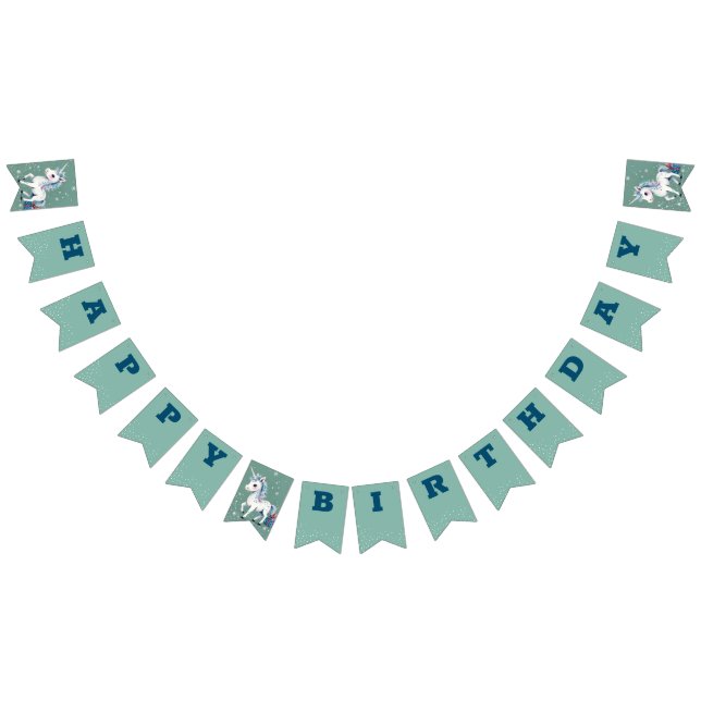 Banderines Banner de cumpleaños feliz (Todo)