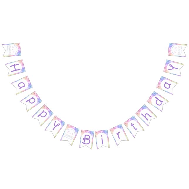 Banderines Banner de cumpleaños feliz de Nueve nubes - Pasado (Todo)