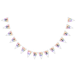 Banderines Banner de cumpleaños feliz HAMbyWG