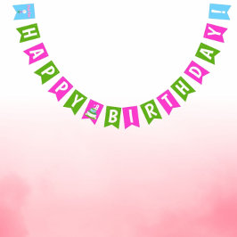 Banderines Banner de cumpleaños temático para Chica de Guay