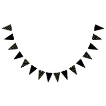 Banner de Fiesta de brillo lunar (amarillo negro y