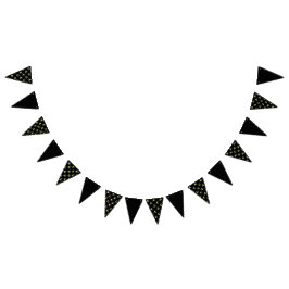 Banderines Banner de Fiesta de brillo lunar (amarillo negro y