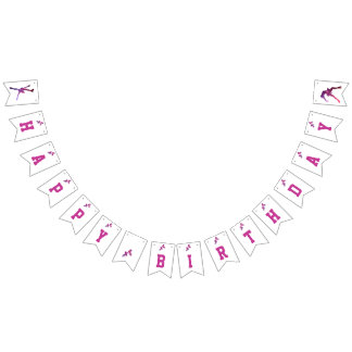 Banderines Banner de fiesta de patinaje sobre hielo (bunting)