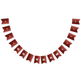 Banderines Banner de fútbol del equipo blanco